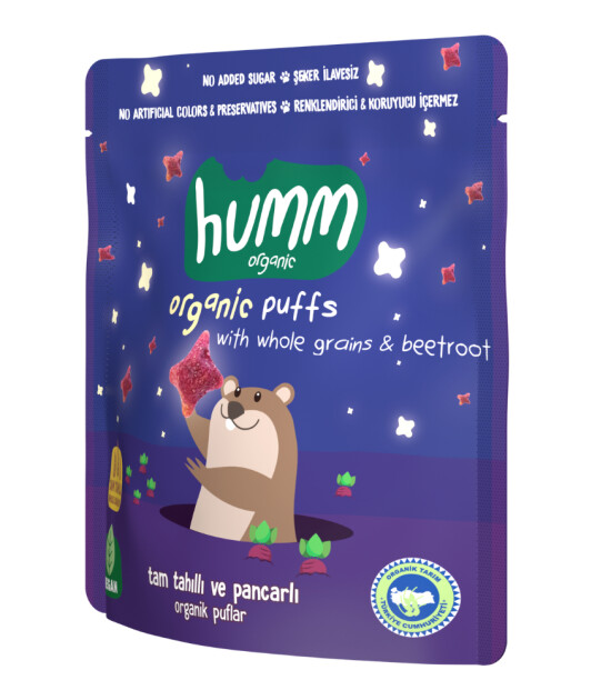 Humm Organic Pancarlı ve Tam Tahıllı Vegan Puflar