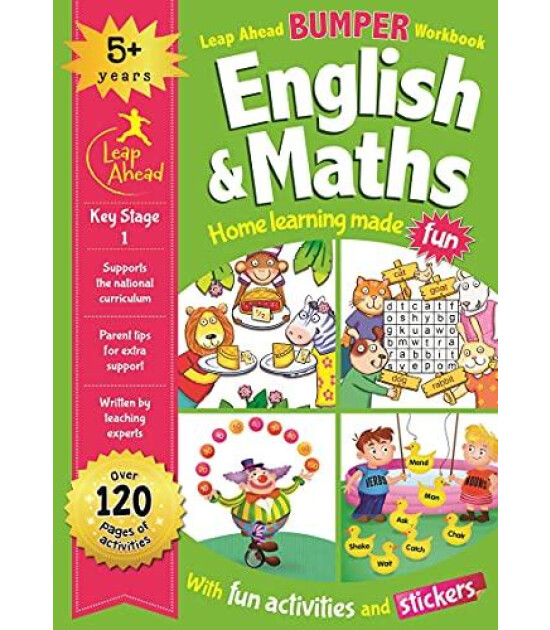 Igloo Books Leap Ahead Bumper Workbook: 5+ Years English & Maths