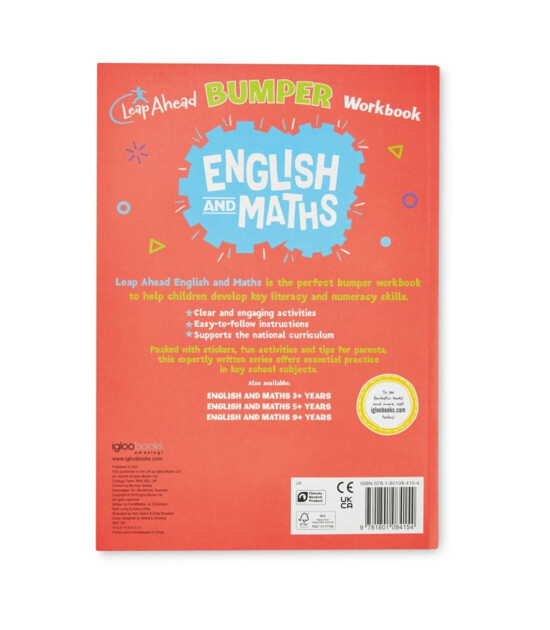 Igloo Books Leap Ahead Bumper Workbook: 7+ Years English and Maths