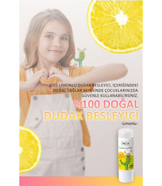 INCIA Kids Dudak Besleyici // Limon