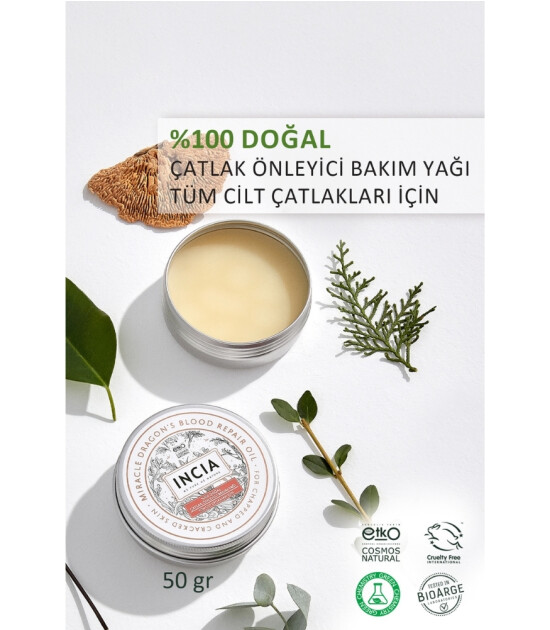 INCIA %100 Doğal Çatlak Onarıcı Balm Yağ