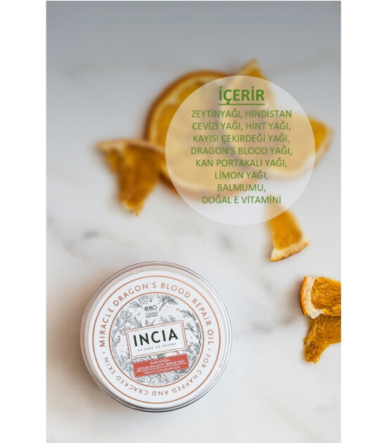 INCIA %100 Doğal Çatlak Onarıcı Balm Yağ