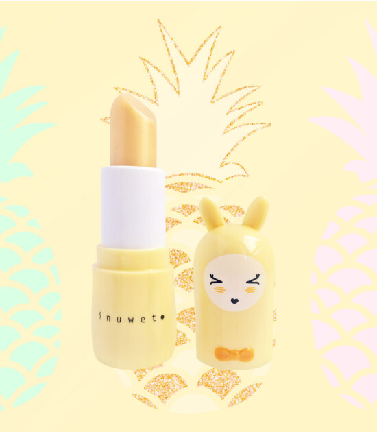 Inuwet Bunny Lipbalm Dudak Nemlendirici // Glitter Gold - Pineapple