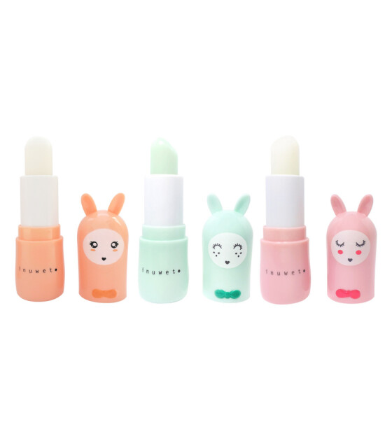 Inuwet Trio Glitter Lip Balm Dudak Nemlendirici Set // Aqua