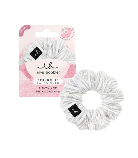 Invisibobble Sprunchie Extra Hold Saç Tokası // Pure White