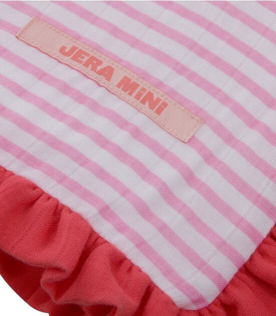 JERA MİNİ Müslin Wellsoftlu Battaniye // Pinki Stripes