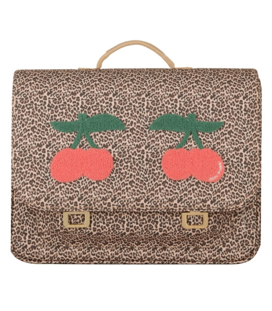 Jeune Premier It Bag Midi Çocuk Sırt Çanta // Leopard Cherry