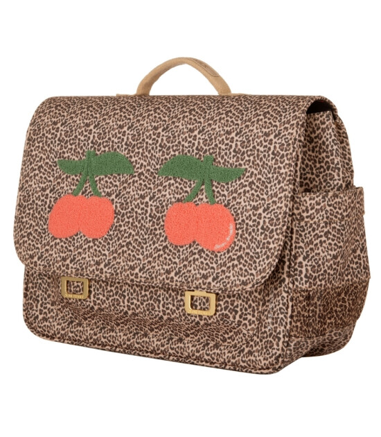 Jeune Premier It Bag Midi Çocuk Sırt Çanta // Leopard Cherry