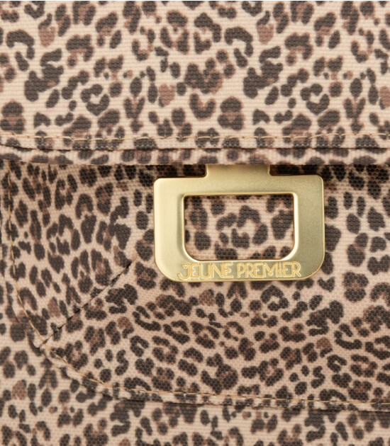 Jeune Premier It Bag Midi Çocuk Sırt Çanta // Leopard Cherry