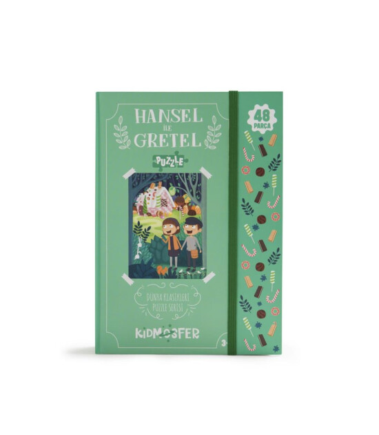 Kidmosfer Hansel ile Gretel Puzzle (Yapboz) 48 Parça  