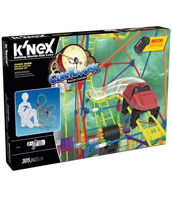 K'Nex K’Nex Clock Work Roller Coaster Seti (Motorlu) Thrill Rides Knex 