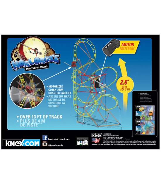 K'Nex K’Nex Clock Work Roller Coaster Seti (Motorlu) Thrill Rides Knex 