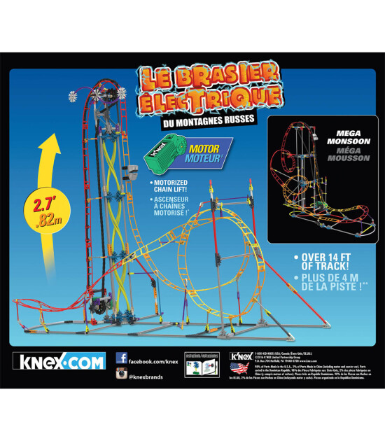 K'Nex K’Nex Electric Inferno Roller Coaster Seti (Motorlu) Thrill Rides