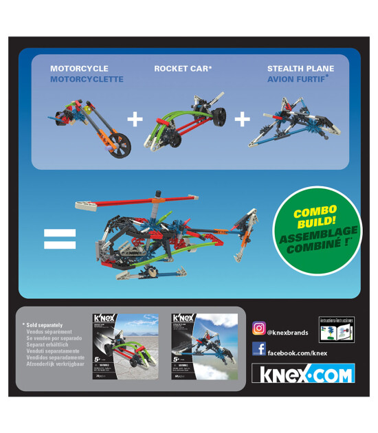 K'Nex  Imagine Motorcycle Building Set 17007                      