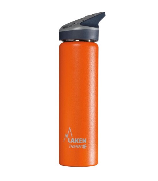 Laken Jannu Çelik Termos Pipetli Suluk (750 ml) // Turuncu