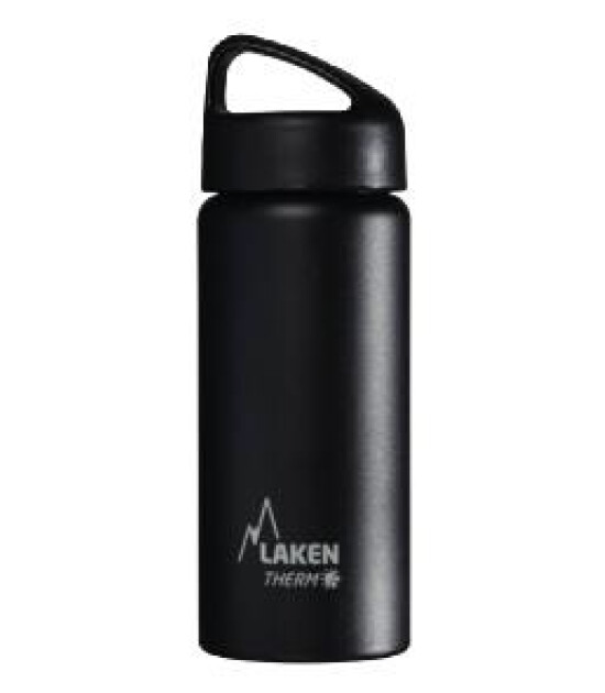 Laken Klasik Çelik Termos Şişe (500 ml) // Siyah