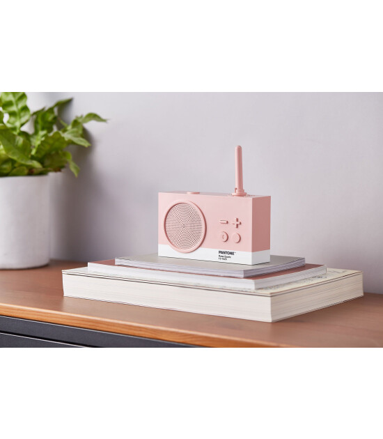 Lexon x Pantone Tykho 3 Bluetooth Hoparlör ve Radyo // Açık Pembe