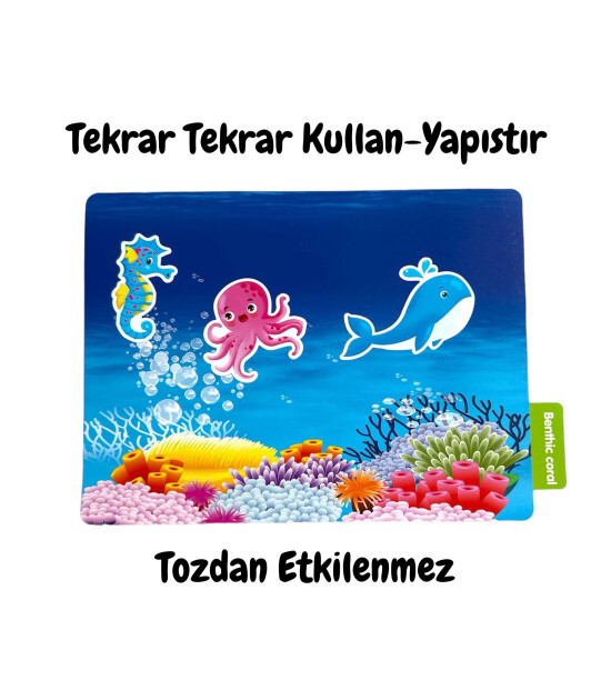 Lino Reusable Tak Çıkar Sticker Kitabı // Seaworld