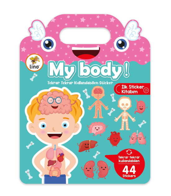 Lino Reusable Tak Çıkar Sticker Kitabı // My Body