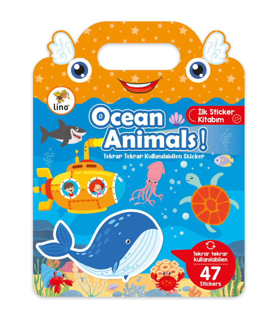 Lino Reusable Tak Çıkar Sticker Kitabı // Ocean Animals