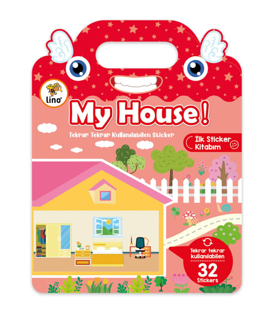 Lino Reusable Tak Çıkar Sticker Kitabı // My House