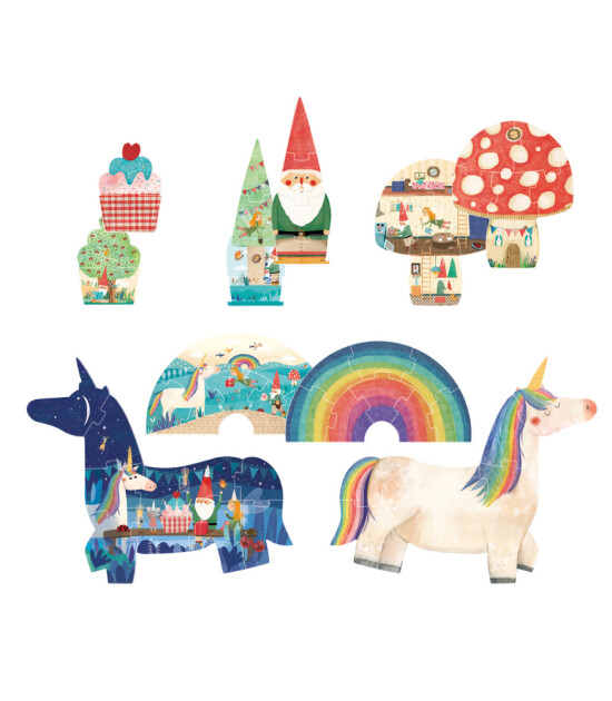 Londji Puzzle // Happy Birthday Unicorn (2-4-6-8-10 Parça)