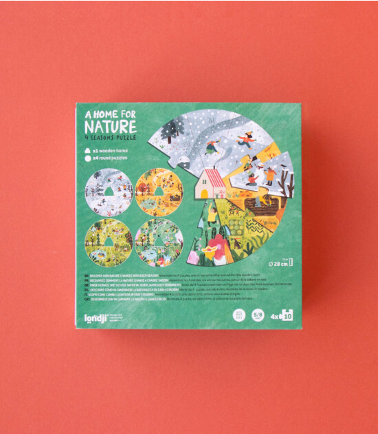 Londji Puzzle // A Home for Nature (10 Parça * 4)