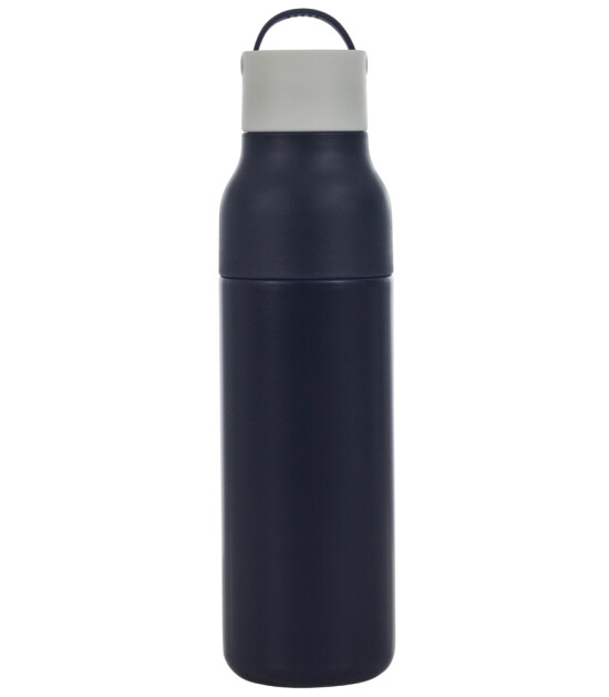 Lund London Active Paslanmaz Çelik Su Şişesi (500 ml) // Indigo & White