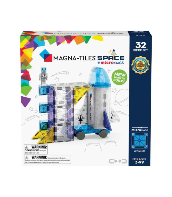 Magna-Tiles Space + microMAGS (32 Parça)