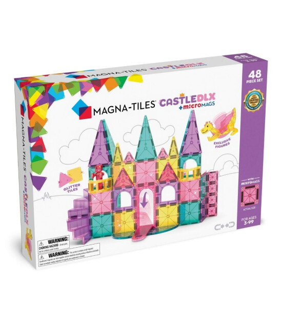 Magna-Tiles Castle DLX + microMAGS (48 Parça) // Prenses Şatosu