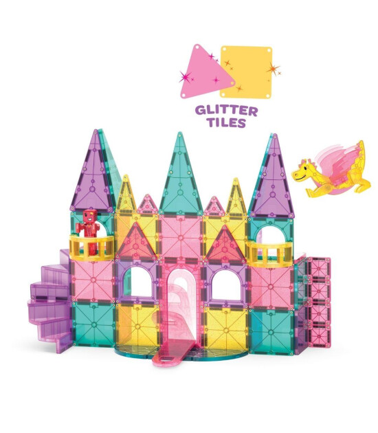 Magna-Tiles Castle DLX + microMAGS (48 Parça) // Prenses Şatosu