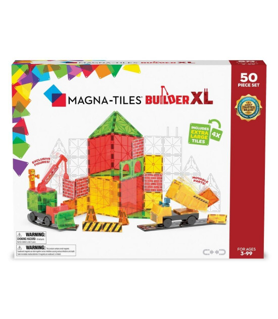 Magna-Tiles Builder XL  (50 Parça)