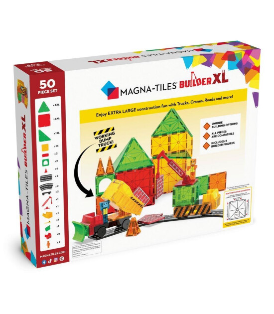 Magna-Tiles Builder XL  (50 Parça)