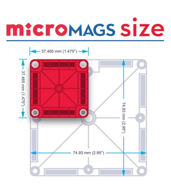 Magna-Tiles microMAGS  (26 Parça) // Seyahat Seti