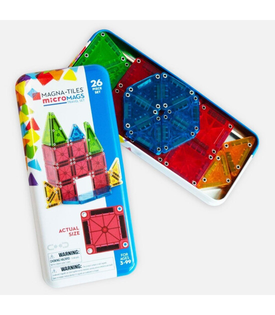 Magna-Tiles microMAGS  (26 Parça) // Seyahat Seti