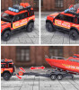 Majorette Land Rover Fire Rescue + Boat