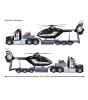 Majorette Mack Truck + Police Helicopter