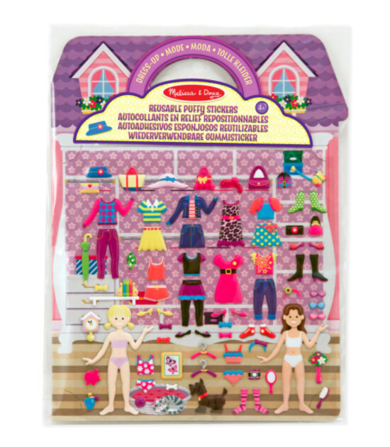 Melissa & Doug Kabartmalı Tak Çıkart Çıkartma Seti // Giydirme