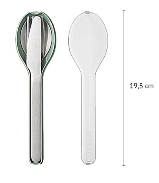 Mepal Ellipse Set Cutlery // Nordic Sage