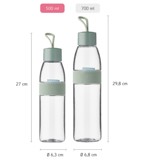 Mepal Ellipse Water Bottle (500 ml) // Vivid Blue