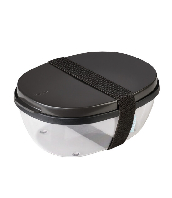 Mepal Ellipse Salad Box // Nordic Black