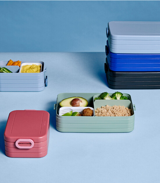 Mepal Take a Break Flat Lunch Box // Nordic Blue