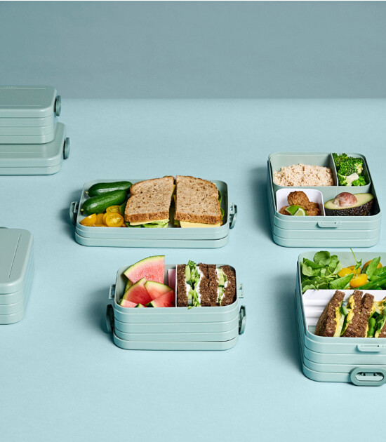 Mepal Take a Break Flat Lunch Box // Nordic Blue