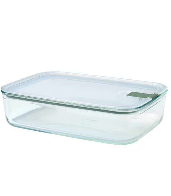 Mepal Easyclip Glass Food Storage Box (2250 ml) // Nordic Sage