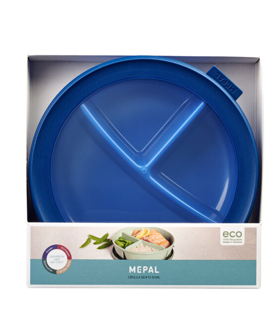 Mepal Cirqula Bento Bowl (250+250+500 ml) // Vivid Blue