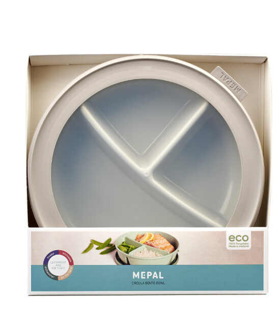 Mepal Cirqula Bento Bowl (250+250+500 ml) // Nordic White