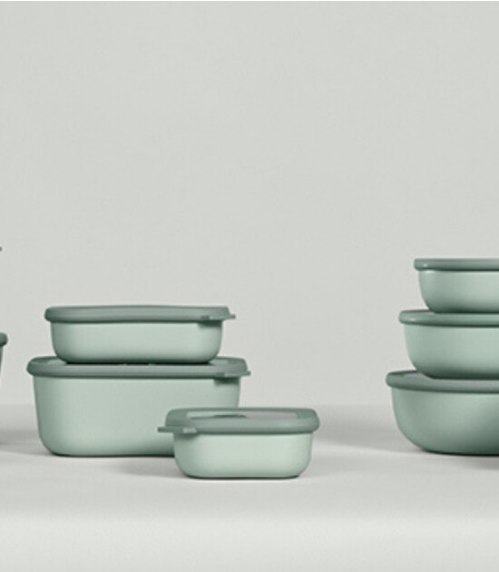 Mepal Cirqula Rectangular Multi Bowl (1500 ml) // Nordic Sage