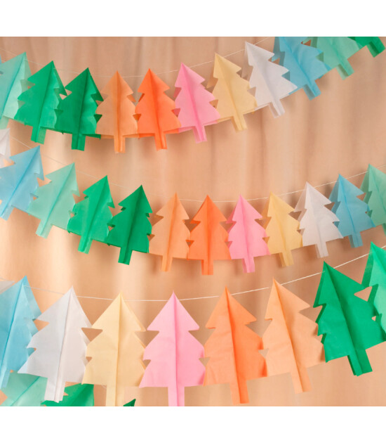 Meri Meri Asılan Süs // Tissue Paper Christmas Tree Garlands