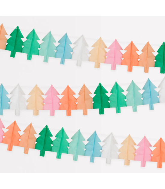 Meri Meri Asılan Süs // Tissue Paper Christmas Tree Garlands