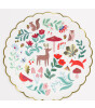 Meri Meri - Winter Woodland Dinner Plates - Orman Tabak (L) (8'li)